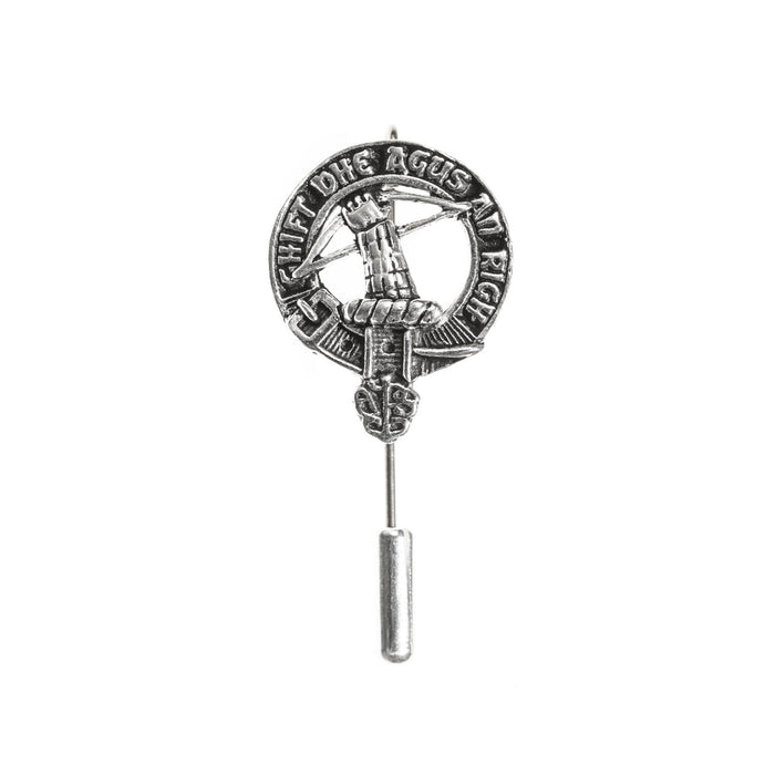 MacInnes Clan Badge, Kilt Pin, Lapel Pin, Cufflinks, Keyring/Key Fob & Gift Set — Fine Pewter by Art Pewter — Made in Scotland (Shiny Finish) - Heritage Of Scotland - Badge
