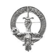 MacIntyre Clan Badge, Kilt Pin, Lapel Pin, Cufflinks, Keyring/Key Fob & Gift Set — Fine Pewter by Art Pewter — Made in Scotland (Shiny Finish) - Heritage Of Scotland - Badge