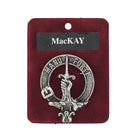 MacKay Clan Badge, Kilt Pin, Lapel Pin, Cufflinks, Keyring/Key Fob & Gift Set — Fine Pewter by Art Pewter — Made in Scotland (Shiny Finish) - Heritage Of Scotland - Badge