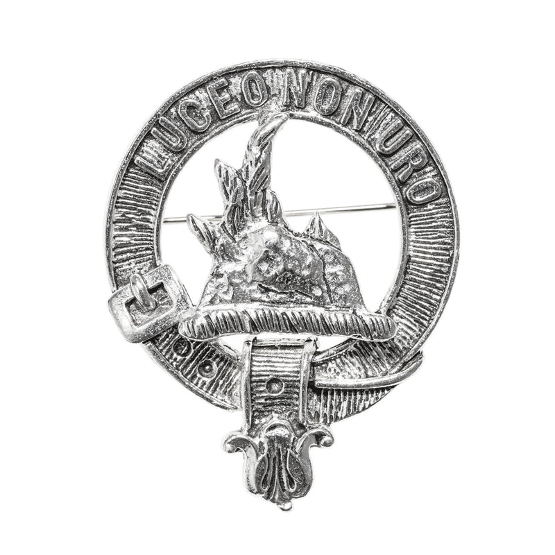 MacKenzie Clan Badge, Kilt Pin, Lapel Pin, Cufflinks, Keyring/Key Fob & Gift Set — Fine Pewter by Art Pewter — Made in Scotland (Shiny Finish) - Heritage Of Scotland - Badge