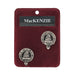 MacKenzie Clan Badge, Kilt Pin, Lapel Pin, Cufflinks, Keyring/Key Fob & Gift Set — Fine Pewter by Art Pewter — Made in Scotland (Shiny Finish) - Heritage Of Scotland - Cufflinks