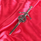 MacKenzie Clan Badge, Kilt Pin, Lapel Pin, Cufflinks, Keyring/Key Fob & Gift Set — Fine Pewter by Art Pewter — Made in Scotland (Shiny Finish) - Heritage Of Scotland - Kilt Pin
