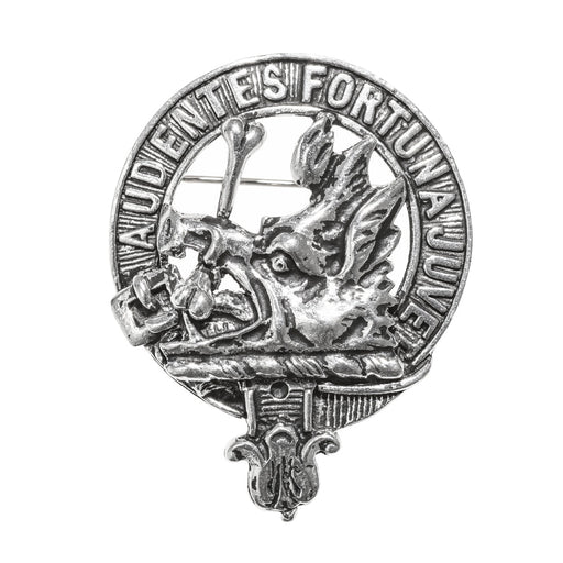 MacKinnon Clan Badge, Kilt Pin, Lapel Pin, Cufflinks, Keyring/Key Fob & Gift Set — Fine Pewter by Art Pewter — Made in Scotland (Shiny Finish) - Heritage Of Scotland - Badge