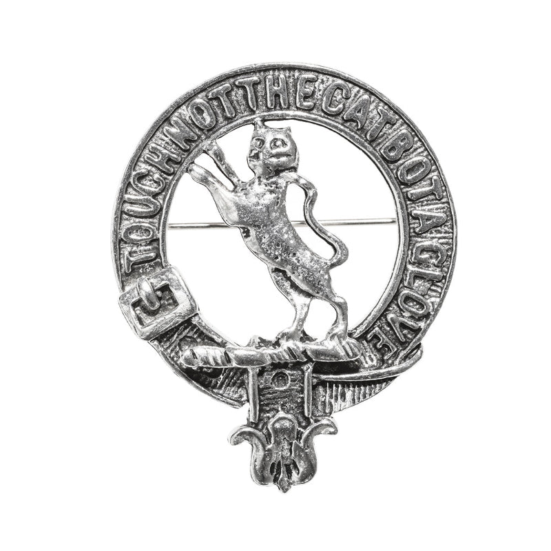MacKintosh Clan Badge, Kilt Pin, Lapel Pin, Cufflinks, Keyring/Key Fob & Gift Set — Fine Pewter by Art Pewter — Made in Scotland (Shiny Finish) - Heritage Of Scotland - Badge