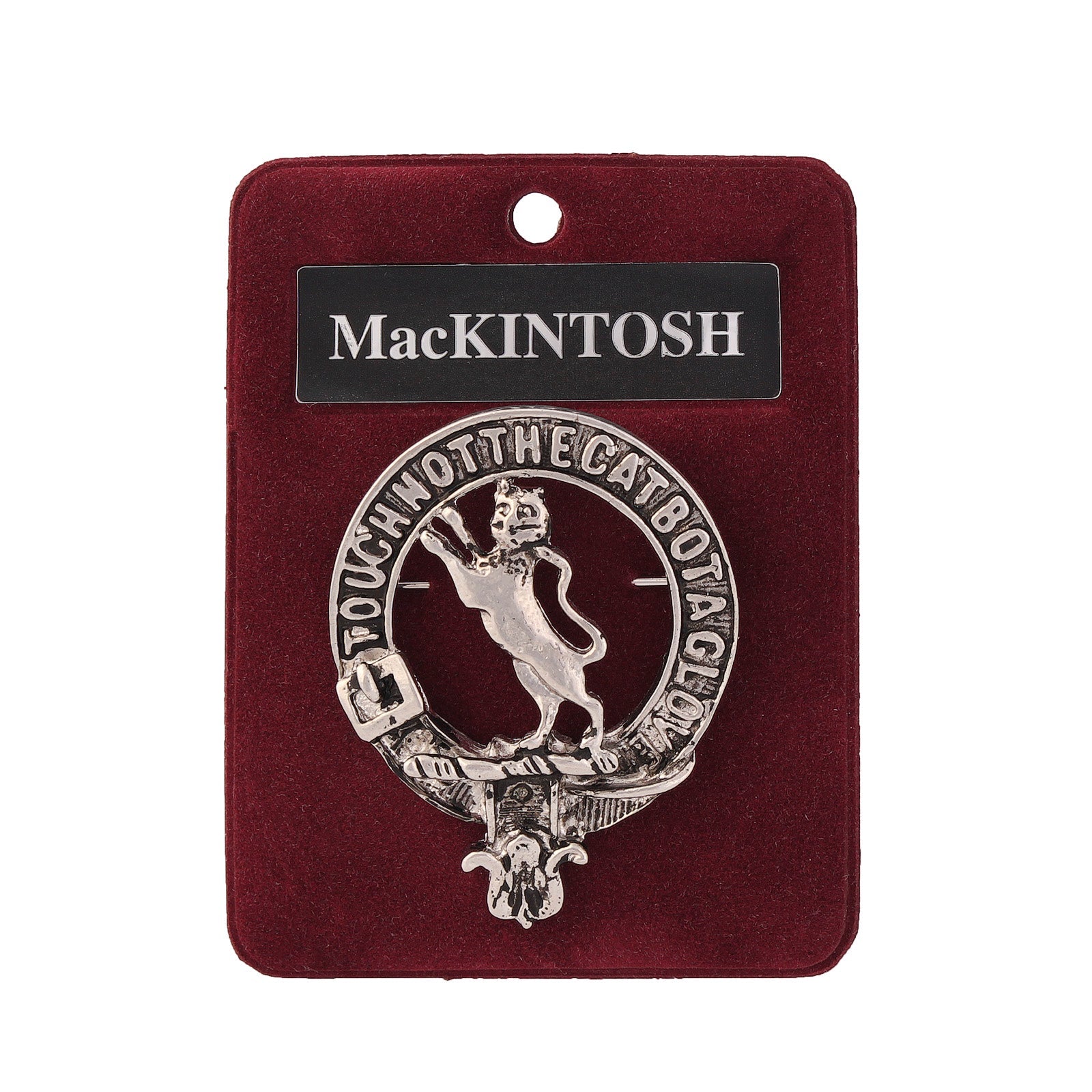 MacKintosh Clan Badge, Kilt Pin, Lapel Pin, Cufflinks, Keyring/Key Fob & Gift Set — Fine Pewter by Art Pewter — Made in Scotland (Shiny Finish) - Heritage Of Scotland - Badge
