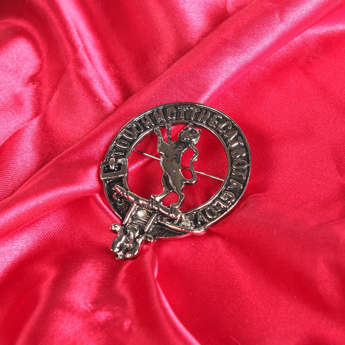 MacKintosh Clan Badge, Kilt Pin, Lapel Pin, Cufflinks, Keyring/Key Fob & Gift Set — Fine Pewter by Art Pewter — Made in Scotland (Shiny Finish) - Heritage Of Scotland - Badge