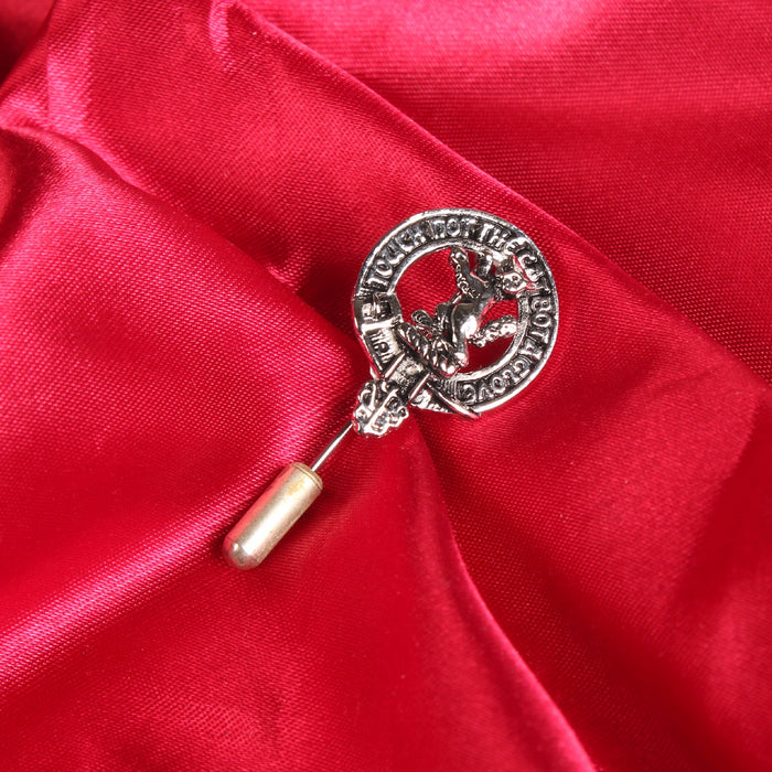 MacKintosh Clan Badge, Kilt Pin, Lapel Pin, Cufflinks, Keyring/Key Fob & Gift Set — Fine Pewter by Art Pewter — Made in Scotland (Shiny Finish) - Heritage Of Scotland - Lapel Pin