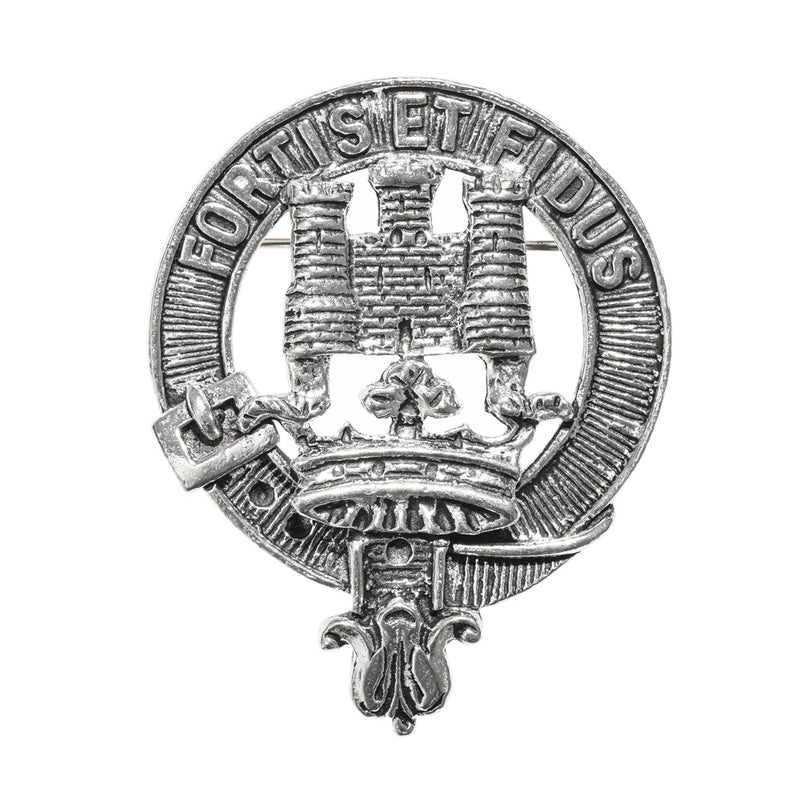 MacLachlan Clan Badge, Kilt Pin, Lapel Pin, Cufflinks, Keyring/Key Fob & Gift Set — Fine Pewter by Art Pewter — Made in Scotland (Shiny Finish) - Heritage Of Scotland - Badge