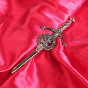 MacLaine Clan Badge, Kilt Pin, Lapel Pin, Cufflinks, Keyring/Key Fob & Gift Set — Fine Pewter by Art Pewter — Made in Scotland (Shiny Finish) - Heritage Of Scotland - Badge