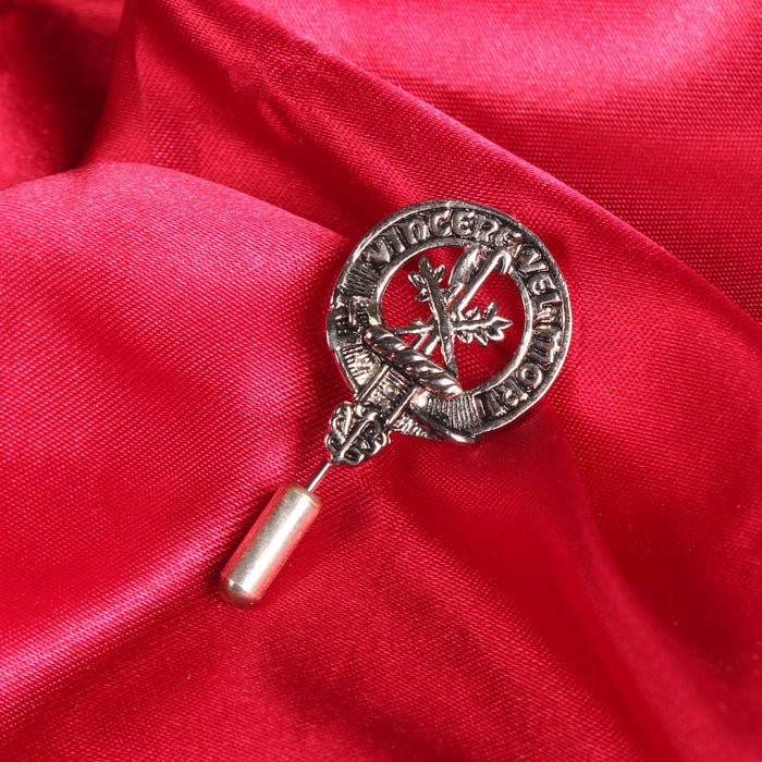 MacLaine Clan Badge, Kilt Pin, Lapel Pin, Cufflinks, Keyring/Key Fob & Gift Set — Fine Pewter by Art Pewter — Made in Scotland (Shiny Finish) - Heritage Of Scotland - Cufflinks