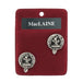 MacLaine Clan Badge, Kilt Pin, Lapel Pin, Cufflinks, Keyring/Key Fob & Gift Set — Fine Pewter by Art Pewter — Made in Scotland (Shiny Finish) - Heritage Of Scotland - Cufflinks