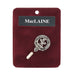 MacLaine Clan Badge, Kilt Pin, Lapel Pin, Cufflinks, Keyring/Key Fob & Gift Set — Fine Pewter by Art Pewter — Made in Scotland (Shiny Finish) - Heritage Of Scotland - Lapel Pin