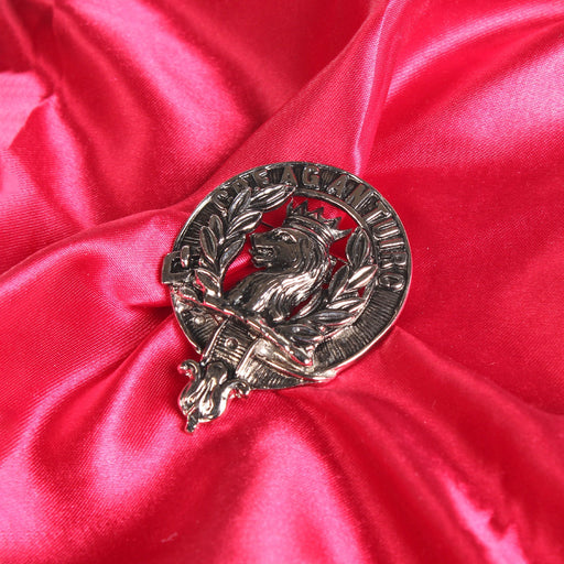 MacLaren Clan Badge, Kilt Pin, Lapel Pin, Cufflinks, Keyring/Key Fob & Gift Set — Fine Pewter by Art Pewter — Made in Scotland (Shiny Finish) - Heritage Of Scotland - Badge