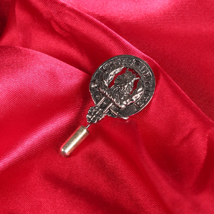 MacLaren Clan Badge, Kilt Pin, Lapel Pin, Cufflinks, Keyring/Key Fob & Gift Set — Fine Pewter by Art Pewter — Made in Scotland (Shiny Finish) - Heritage Of Scotland - Lapel Pin