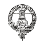 MacLean Clan Badge, Kilt Pin, Lapel Pin, Cufflinks, Keyring/Key Fob & Gift Set — Fine Pewter by Art Pewter — Made in Scotland (Shiny Finish) - Heritage Of Scotland - Badge