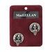 MacLellan Clan Badge, Kilt Pin, Lapel Pin, Cufflinks, Keyring/Key Fob & Gift Set — Fine Pewter by Art Pewter — Made in Scotland (Shiny Finish) - Heritage Of Scotland - Cufflinks