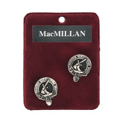 MacMillan Clan Badge, Kilt Pin, Lapel Pin, Cufflinks, Keyring/Key Fob & Gift Set — Fine Pewter by Art Pewter — Made in Scotland (Shiny Finish) - Heritage Of Scotland - Cufflinks