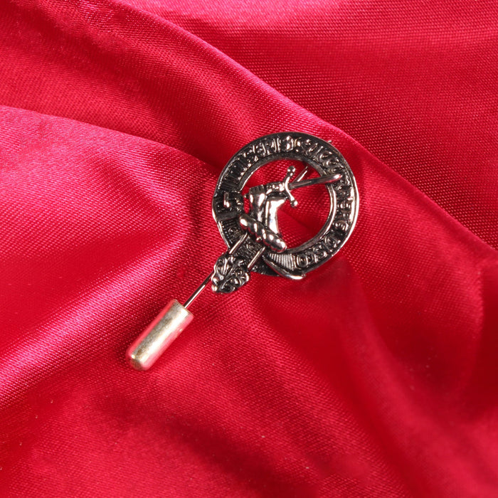 MacMillan Clan Badge, Kilt Pin, Lapel Pin, Cufflinks, Keyring/Key Fob & Gift Set — Fine Pewter by Art Pewter — Made in Scotland (Shiny Finish) - Heritage Of Scotland - Lapel Pin