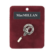 MacMillan Clan Badge, Kilt Pin, Lapel Pin, Cufflinks, Keyring/Key Fob & Gift Set — Fine Pewter by Art Pewter — Made in Scotland (Shiny Finish) - Heritage Of Scotland - Lapel Pin