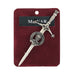 MacNab Clan Badge, Kilt Pin, Lapel Pin, Cufflinks, Keyring/Key Fob & Gift Set — Fine Pewter by Art Pewter — Made in Scotland (Shiny Finish) - Heritage Of Scotland - Kilt Pin
