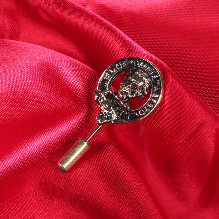 MacNab Clan Badge, Kilt Pin, Lapel Pin, Cufflinks, Keyring/Key Fob & Gift Set — Fine Pewter by Art Pewter — Made in Scotland (Shiny Finish) - Heritage Of Scotland - Lapel Pin