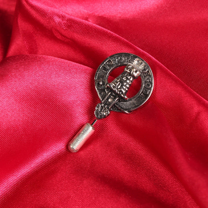 MacNaughton Clan Badge, Kilt Pin, Lapel Pin, Cufflinks, Keyring/Key Fob & Gift Set — Fine Pewter by Art Pewter — Made in Scotland (Shiny Finish) - Heritage Of Scotland - Lapel Pin