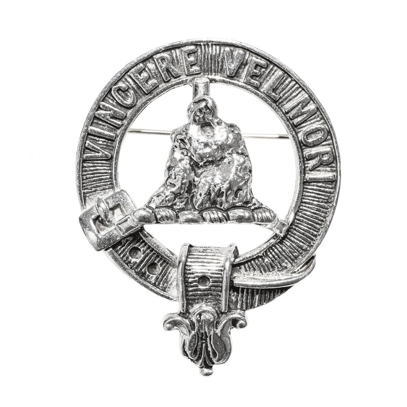 MacNeil Clan Badge, Kilt Pin, Lapel Pin, Cufflinks, Keyring/Key Fob & Gift Set — Fine Pewter by Art Pewter — Made in Scotland (Shiny Finish) - Heritage Of Scotland - Badge