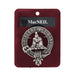 MacNeil Clan Badge, Kilt Pin, Lapel Pin, Cufflinks, Keyring/Key Fob & Gift Set — Fine Pewter by Art Pewter — Made in Scotland (Shiny Finish) - Heritage Of Scotland - Badge