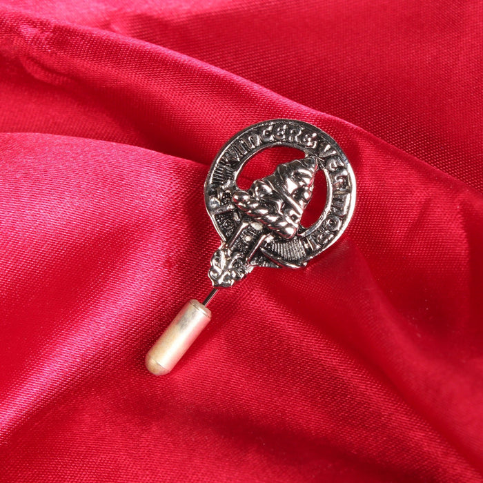 MacNeil Clan Badge, Kilt Pin, Lapel Pin, Cufflinks, Keyring/Key Fob & Gift Set — Fine Pewter by Art Pewter — Made in Scotland (Shiny Finish) - Heritage Of Scotland - Lapel Pin