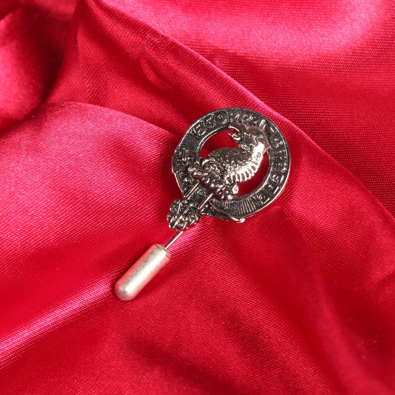 MacNicol Clan Badge, Kilt Pin, Lapel Pin, Cufflinks, Keyring/Key Fob & Gift Set — Fine Pewter by Art Pewter — Made in Scotland (Shiny Finish) - Heritage Of Scotland - Lapel Pin