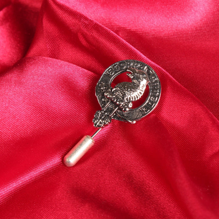 MacNicol Clan Badge, Kilt Pin, Lapel Pin, Cufflinks, Keyring/Key Fob & Gift Set — Fine Pewter by Art Pewter — Made in Scotland (Shiny Finish) - Heritage Of Scotland - Lapel Pin