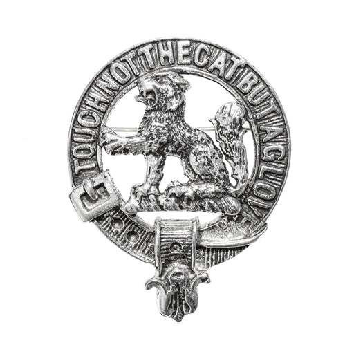 MacPherson Clan Badge, Kilt Pin, Lapel Pin, Cufflinks, Keyring/Key Fob & Gift Set — Fine Pewter by Art Pewter — Made in Scotland (Shiny Finish) - Heritage Of Scotland - Badge