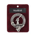 MacRae Clan Badge, Kilt Pin, Lapel Pin, Cufflinks, Keyring/Key Fob & Gift Set — Fine Pewter by Art Pewter — Made in Scotland (Shiny Finish) - Heritage Of Scotland - Badge