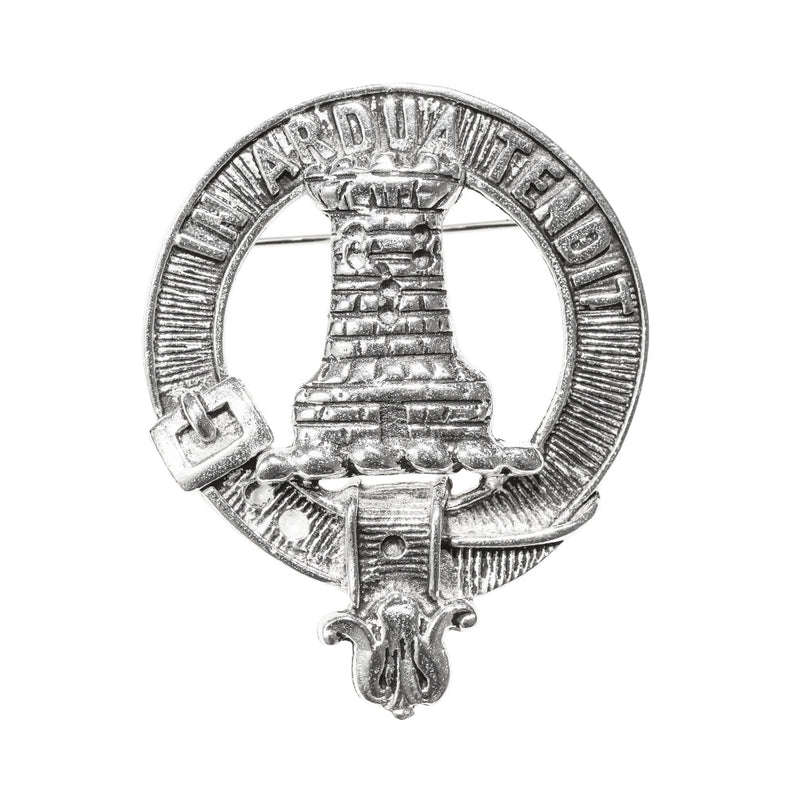 Malcolm / MacCallum Clan Badge, Kilt Pin, Lapel Pin, Cufflinks, Keyring/Key Fob & Gift Set — Fine Pewter by Art Pewter — Made in Scotland (Shiny Finish) - Heritage Of Scotland - Badge