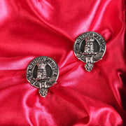 Malcolm / MacCallum Clan Badge, Kilt Pin, Lapel Pin, Cufflinks, Keyring/Key Fob & Gift Set — Fine Pewter by Art Pewter — Made in Scotland (Shiny Finish) - Heritage Of Scotland - Cufflinks