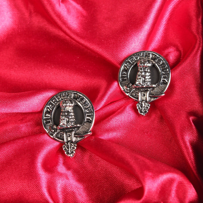 Malcolm / MacCallum Clan Badge, Kilt Pin, Lapel Pin, Cufflinks, Keyring/Key Fob & Gift Set — Fine Pewter by Art Pewter — Made in Scotland (Shiny Finish) - Heritage Of Scotland - Cufflinks