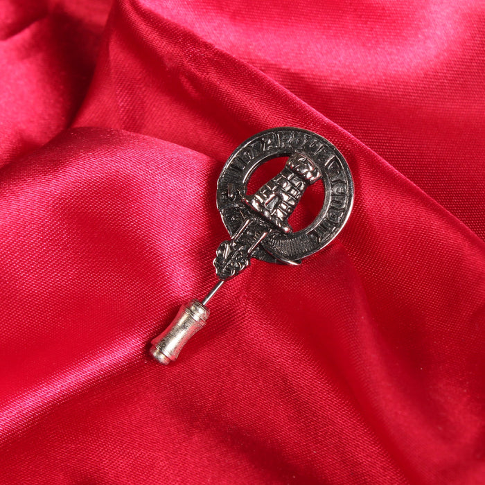 Malcolm / MacCallum Clan Badge, Kilt Pin, Lapel Pin, Cufflinks, Keyring/Key Fob & Gift Set — Fine Pewter by Art Pewter — Made in Scotland (Shiny Finish) - Heritage Of Scotland - Lapel Pin