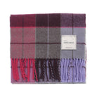 Marchbrae 100% Lambswool Scarf – Traditional Tartan & Check Designs - Made in Scotland - Caroline Block Check - Heritage Of Scotland -