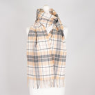 Marchbrae 100% Lambswool Scarf – Traditional Tartan & Check Designs - Made in Scotland - Cocoran Check - Heritage Of Scotland -
