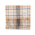 Marchbrae 100% Lambswool Scarf – Traditional Tartan & Check Designs - Made in Scotland - Cocoran Check - Heritage Of Scotland -