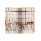 Marchbrae 100% Lambswool Scarf – Traditional Tartan & Check Designs - Made in Scotland - Cocoran Check - Heritage Of Scotland -