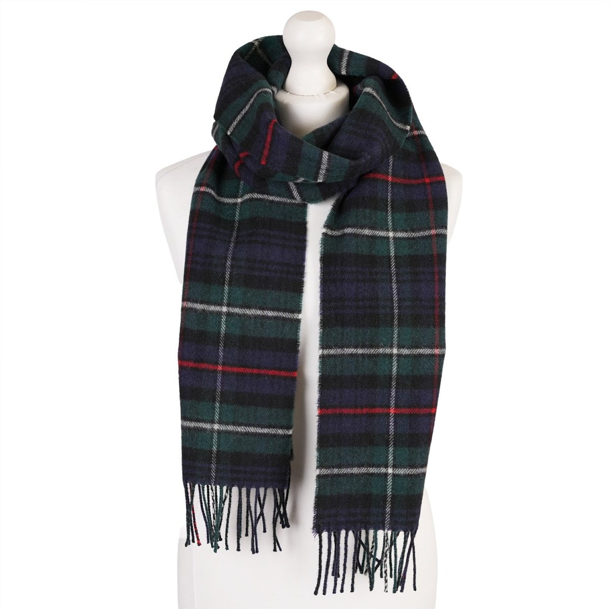 Marchbrae 100% Lambswool Scarf – Traditional Tartan & Check Designs - Made in Scotland - Heritage Of Scotland - Mckenzie