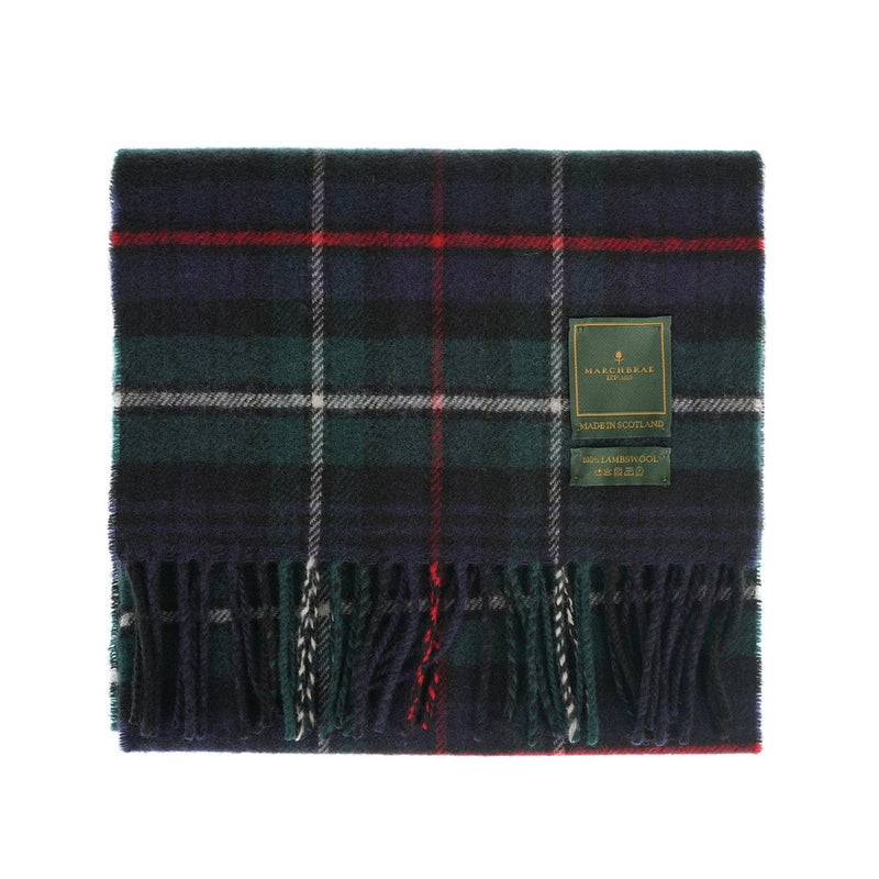 Marchbrae 100% Lambswool Scarf – Traditional Tartan & Check Designs - Made in Scotland - Heritage Of Scotland - Mckenzie