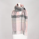 Marchbrae 100% Lambswool Scarf – Traditional Tartan & Check Designs - Made in Scotland - Salts Check - Heritage Of Scotland -
