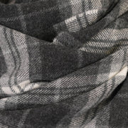 Marchbrae 100% Lambswool Scarf – Traditional Tartan & Check Designs - Made in Scotland - Heritage Of Scotland - Thomson Charcoal