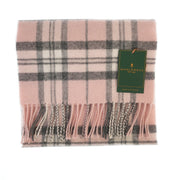 Marchbrae 100% Lambswool Scarf – Traditional Tartan & Check Designs - Made in Scotland - Heritage Of Scotland - Thomson Pink