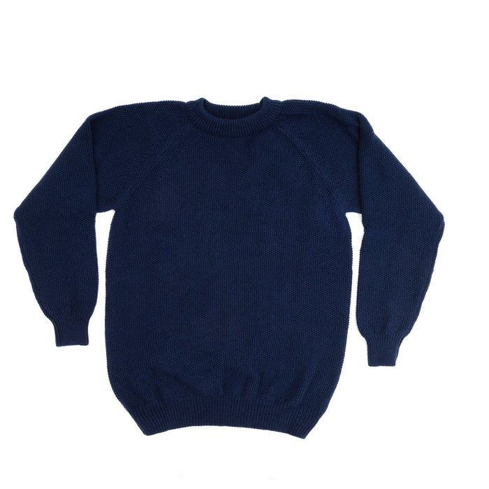 Marchbrae 100%Cashmere Gents Moss Stitch Navy - Heritage Of Scotland - NAVY