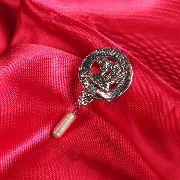 Maxwell Clan Badge, Kilt Pin, Lapel Pin, Cufflinks, Keyring/Key Fob & Gift Set — Fine Pewter by Art Pewter — Made in Scotland (Shiny Finish) - Heritage Of Scotland - Lapel Pin