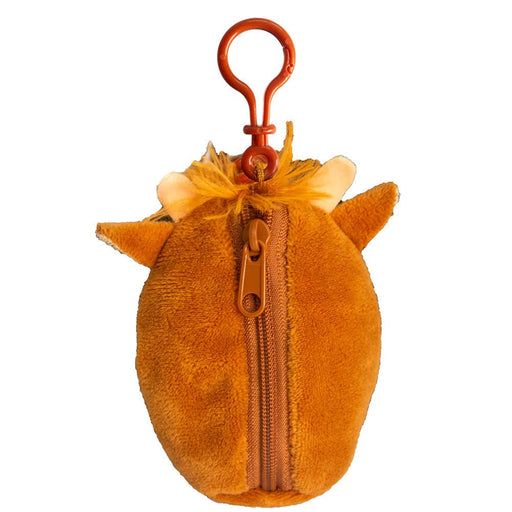 McSquashie Highland Cow Plush Clip Purse – Cute Mini Coin & Earbud Holder - Heritage Of Scotland - 