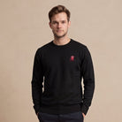 Men's Ballantrae Lion Jumper - Black - Heritage Of Scotland - S
